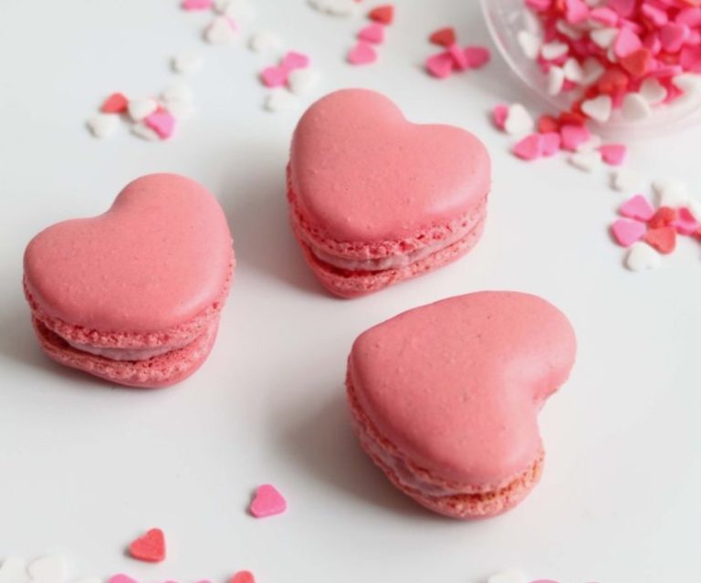 Macarons Coeur Fête des mères